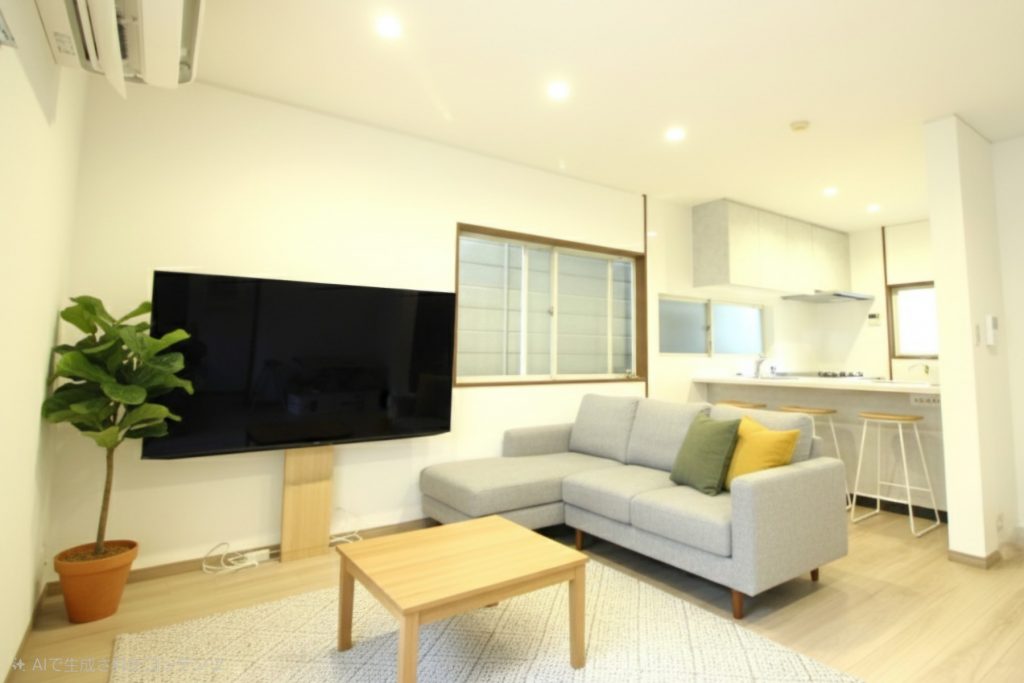 白を基調とした居心地の良い家に全面リノベーション　京都市伏見区