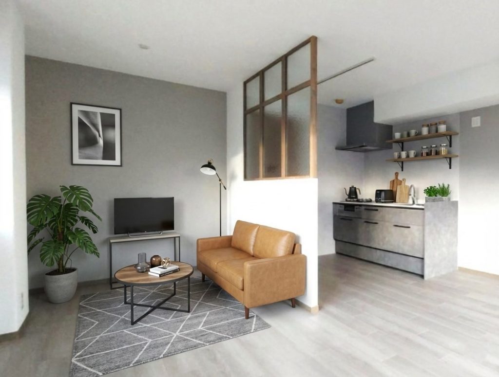 室内マド採用★プライベート空間と開放感を手に入れた　京都市中京区